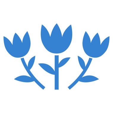 Lale çiçek vektör simgesi