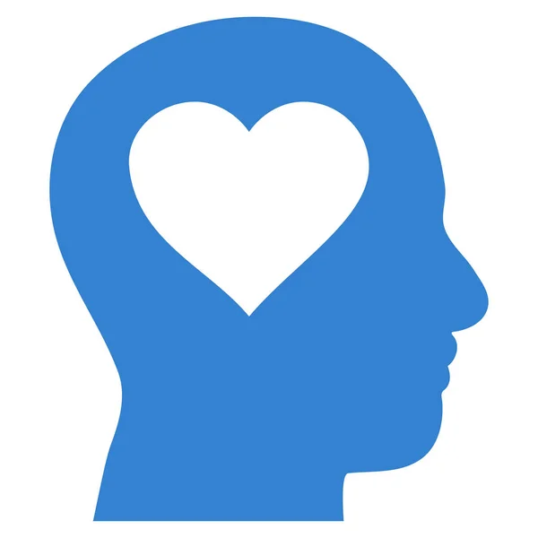 Miłość w Head Vector Icon — Wektor stockowy