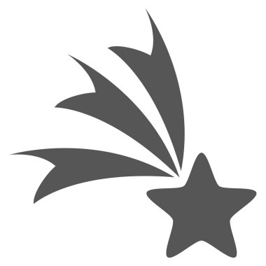 Düşen yıldız vektör simgesi