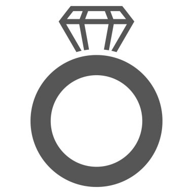 Mücevher yüzük vektör simgesi