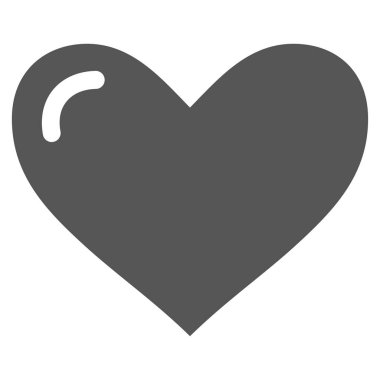 Aşk kalp vektör simgesi