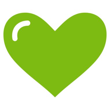 Aşk kalp vektör simgesi