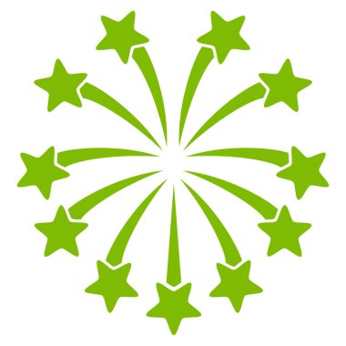 Küresel Fireworks vektör simgesi