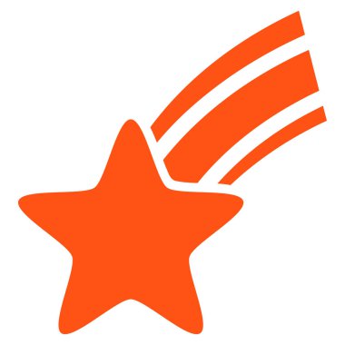 Düşen yıldız vektör simgesi