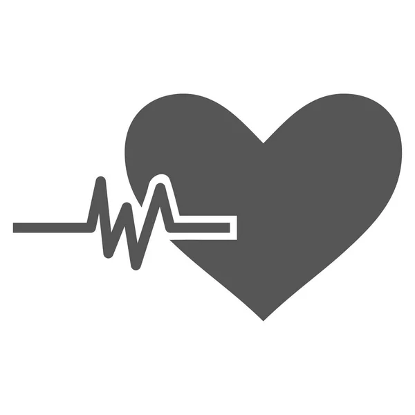 Vector de pulso cardíaco icono — Archivo Imágenes Vectoriales