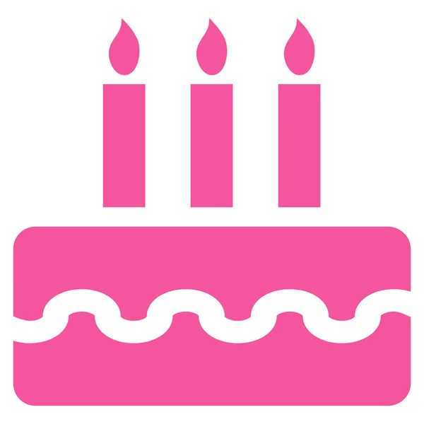 Doğum günü pastası vektör simgesi — Stok Vektör
