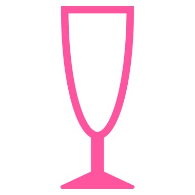 Boş şarap kadehi vektör simgesi