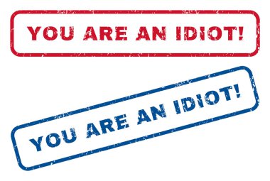 Bir ahmak ünlem lastik pullar vardır