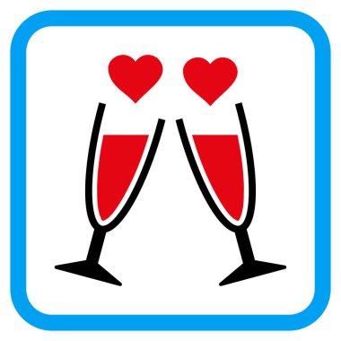 Kodes gözlük vektör simgesi bir çerçeve içinde