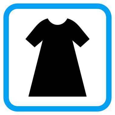 Kadın elbise vektör simgesi bir çerçeve içinde