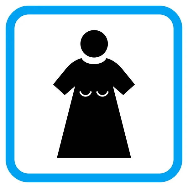 Ikon Vektor Gambar Wanita dalam Bingkai - Stok Vektor