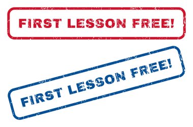 İlk ders ücretsiz ünlem lastik pullar