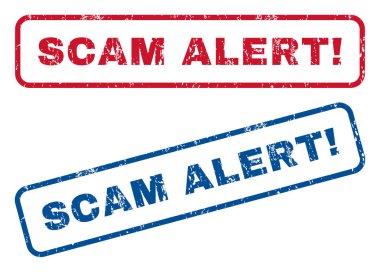 Scam Uyarı ünlem lastik pullar