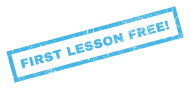 İlk ders ücretsiz ünlem lastik damgası