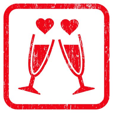 Kodes gözlük simgesi kauçuk filigran