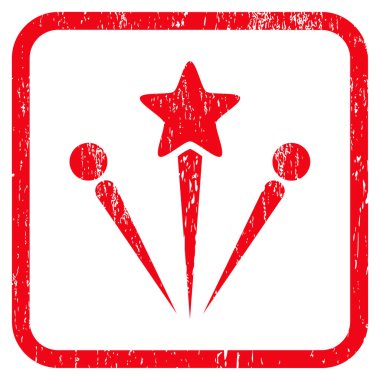 Selam Fireworks simgesini kauçuk filigran