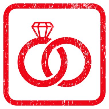 Alyans simgesi kauçuk filigran