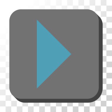 Kare vektör düğme ok ucu sağ yuvarlak