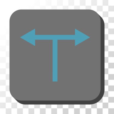 Bifurkasyon oklar sola doğru kare vektör düğmesini yuvarlak