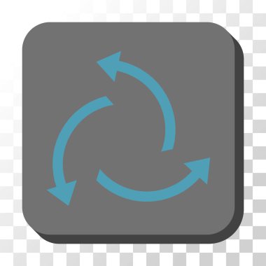 Santrifüj okları yuvarlak kare vektör düğmesi