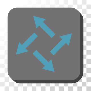 Santrifüj okları yuvarlak kare vektör düğmesi