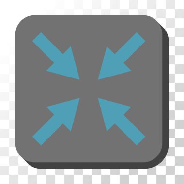 Oklar yuvarlatılmış kare vektör düğmesine basmak