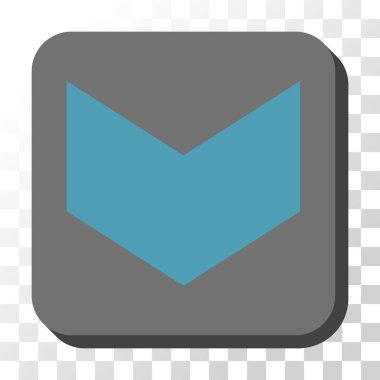 Yuvarlatılmış Kare vektör düğmesini aşağı yön