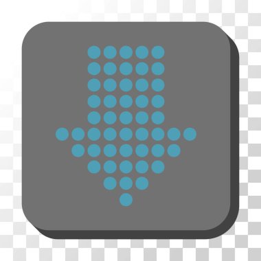 Yuvarlatılmış Kare vektör düğmesini aşağı noktalı ok