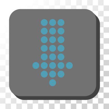 Yuvarlatılmış Kare vektör düğmesini aşağı noktalı ok