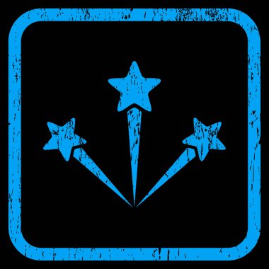 Festival Fireworks simgesini kauçuk filigran