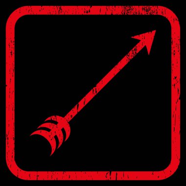 Ok simgesi kauçuk filigran