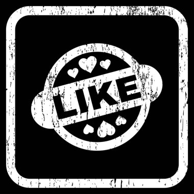 Damga mühür simgesi kauçuk filigran gibi