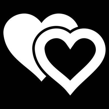 Sevgi kalpleri vektör simgesi