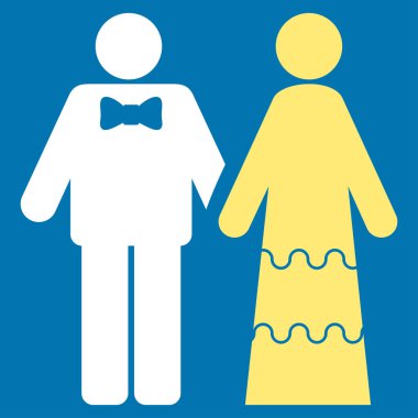 Düğün kişi simge vektör