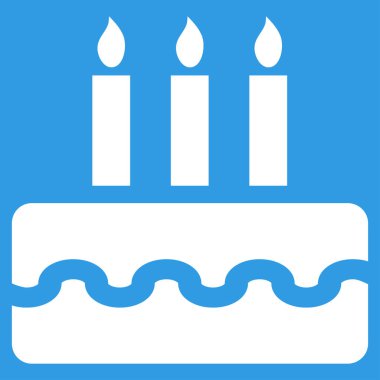 Doğum günü pastası vektör simgesi