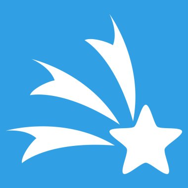 Düşen yıldız vektör simgesi