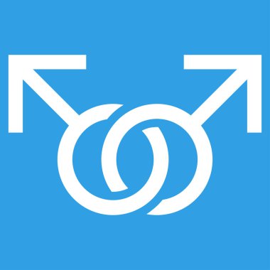 Eşcinsel aşk simge vektör simgesi