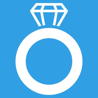 Mücevher yüzük vektör simgesi