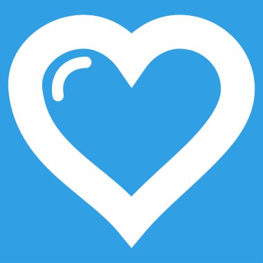 Aşk kalp vektör simgesi