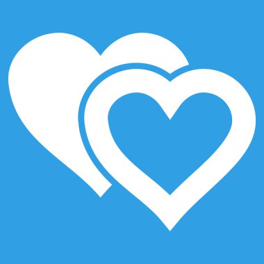 Sevgi kalpleri vektör simgesi