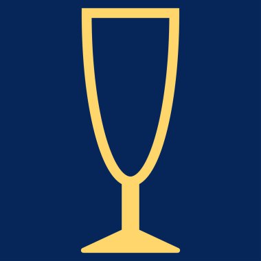 Boş şarap kadehi vektör simgesi