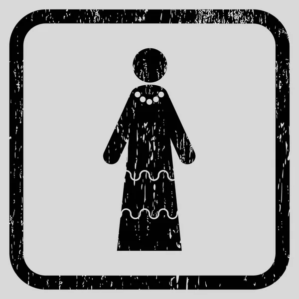 Icono de novia Marca de agua de goma — Archivo Imágenes Vectoriales