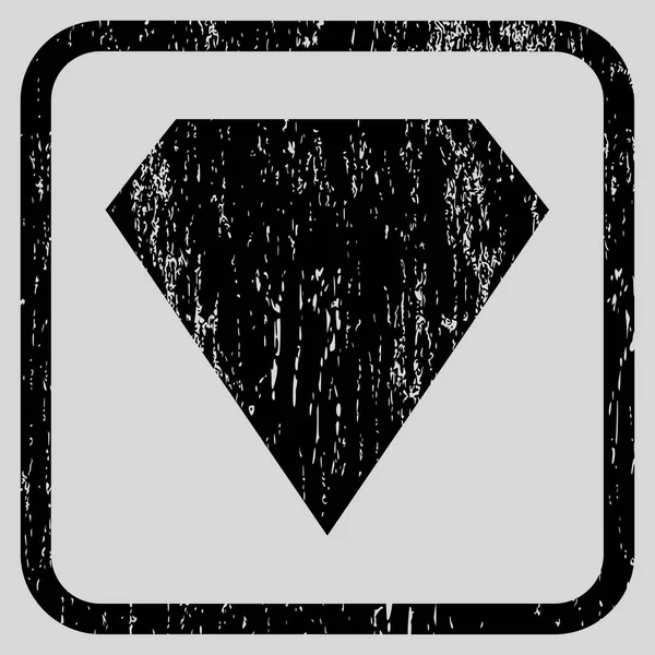 Diamante icono de goma marca de agua — Archivo Imágenes Vectoriales