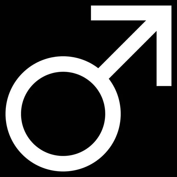 Icône vectorielle de symbole masculin Mars — Image vectorielle