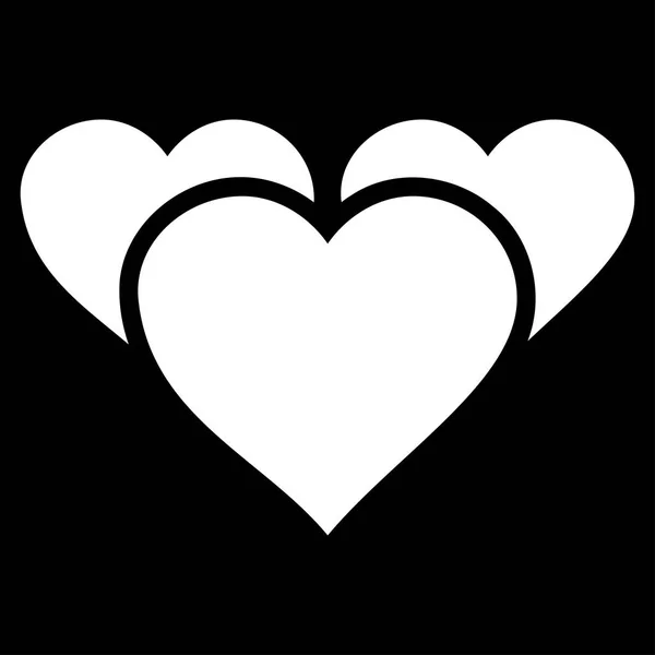 Valentine serca wektor ikona — Wektor stockowy