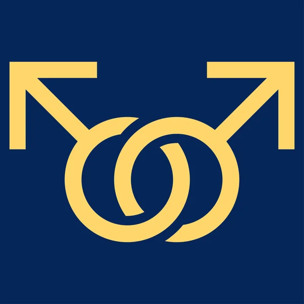 Символическая векторная икона любви геев — стоковый вектор