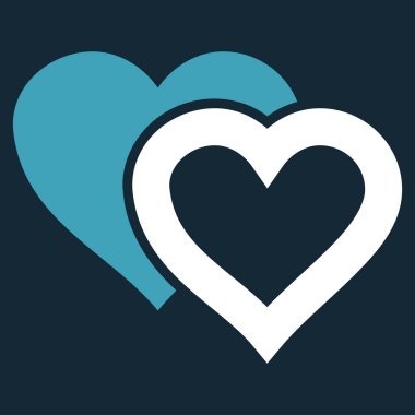 Sevgi kalpleri vektör simgesi