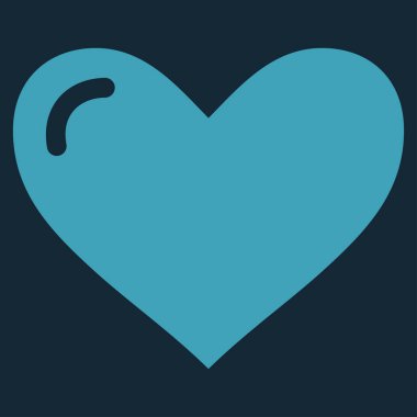 Aşk kalp vektör simgesi