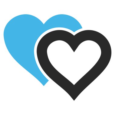 Sevgi kalpleri vektör simgesi