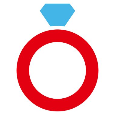 Elmas halka vektör simgesi